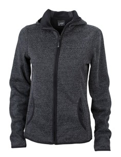 J-JN588-Ladies Knitted Fleece Hoody 2